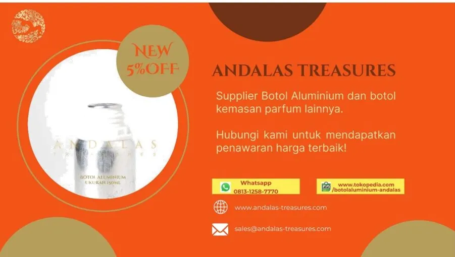 botol aluminium wadah parfum